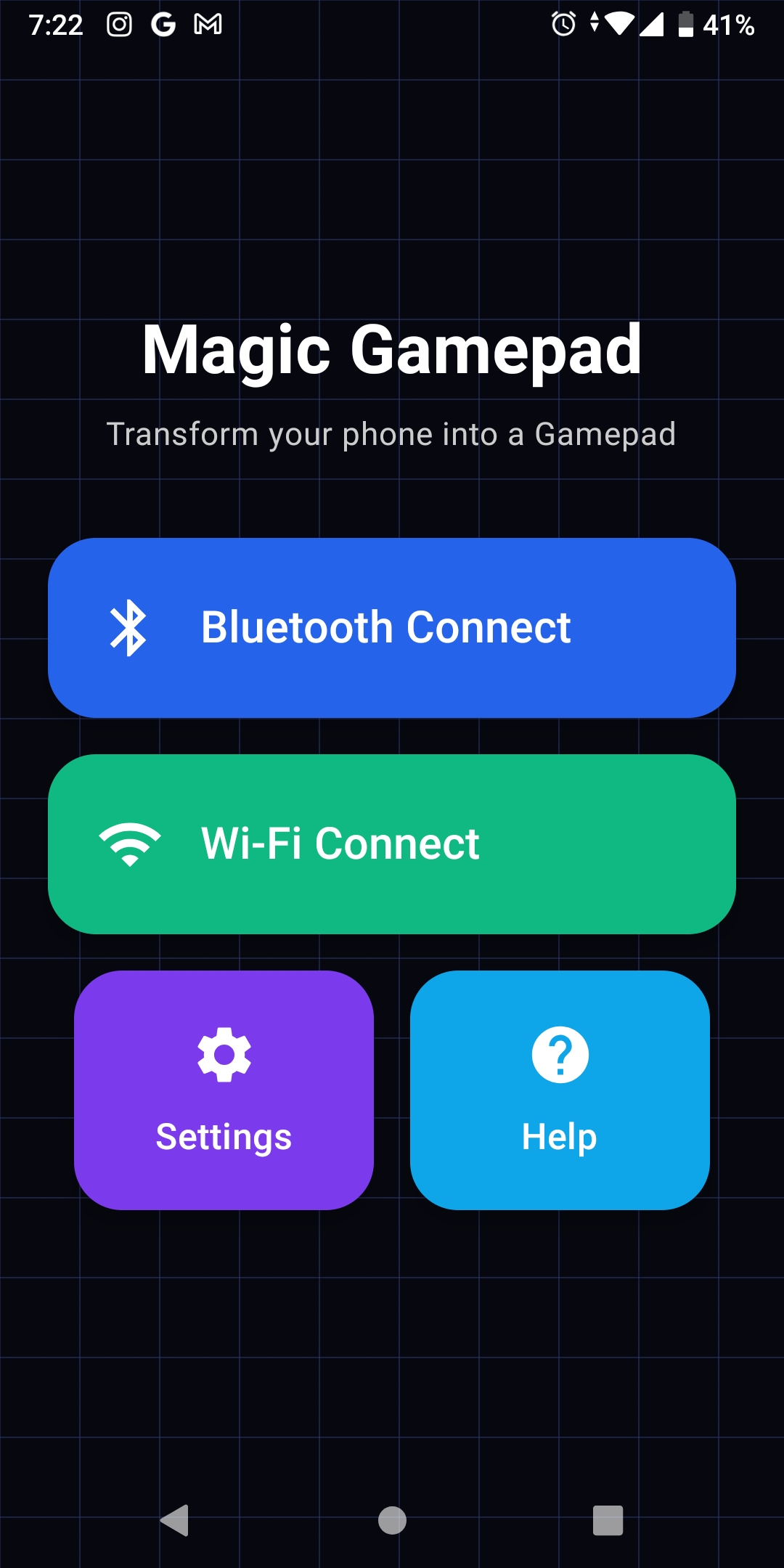 Mobile App Home Screen